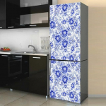 Geomeetrilise mustriga seinak&uuml;lmiku kleebised s&ouml;&ouml;gitoa jaoks kodukaunistamiseks tellised tassikapp Toit Vin&uuml;&uuml;l Art Seinakleebised K&uuml;lmik 60x180cm(1 pcs)