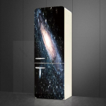 Ilus t&auml;histaeva kleebis K&uuml;lmkapp K&ouml;&ouml;k K&uuml;lmkapp Seinak&uuml;lmik Vin&uuml;&uuml;lkleebised Kunst Galaxy Stars Seinakleebis Kodukaunistuse Seinapilt 60x150cm(1 pcs)