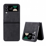 Reljeefne geomeetriline &uuml;li&otilde;huke telefoni&uuml;mbris Samsung Galaxy Z Fold 3 Z Fold 4 matt PU-nahast tagakaas telefonile Galaxy Z Flip 3 Z Flip 4 Samsung Galaxy Z Flip 4 must