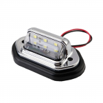 6 LED-i auto numbrim&auml;rgi tuli 12V-24V veekindel valge kaubiku haagise lamp Paadid veoautode litsents Tai X2A9 1pcs-One-size