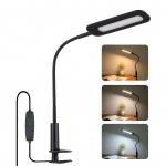 AC 110-240V 14W 144LEDs klambriga klambriga lauavalgusti laualamp 3 v&auml;rvi temperatuuri muutev 10 taset UK Plug