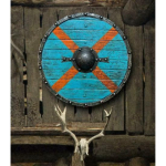 Keskaegne Kilp Puidust Lahinguvalmis Armor Vintage Viiking 24 Kilp LARP Cosplay blue