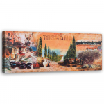 L&otilde;uendiprint Maastik Toscana 90x30 oranž