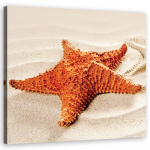 L&otilde;uendiprint Starfish on the beach 30x30 beež