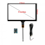 9-tolline 210 mm * 125 mm GT911 mahtuvuslik puutetundlik digiteerija Raspberry Pi tahvelarvuti navigeerimisseade puutetundlik paneel Klaasist USB-draiveri plaat