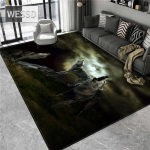 Wolf vaip 3D loomade p&otilde;randamatt vannitoa jaoks suur flanellvaip elutoa m&ouml;&ouml;bel magamistoa vaip salongi vaip voodi matt 160x200cm 1pcs