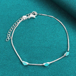 925 Sterling h&otilde;bedane rombist k&auml;ev&otilde;ru Moe v&otilde;lu Ehted 20cm 8tolline kett 20cm