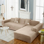 1 / 2 / 3 / 4 istmega kvaliteetne sametest diivani kate voodriruumi jaoks masinaga pestav diivani kate L-kujuline Sectiona diivanipadja kate 1seat 90-140cm-1pc