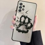 Koerad on t&uuml;drukud parimad s&otilde;brad Koerte k&auml;pa &uuml;mbris Samsung Galaxy A23 A33 A13 A21s A71 A31 A51 A53 A32 A52 A72 A22 must pehme kate Samsung A11