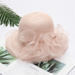 (Projektor)Naiste organza kiriku Fascinator Pruudi tee&otilde;htu pulmam&uuml;ts One Size beež
