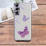 Purpurse lavendli&otilde;iega l&auml;bipaistev &uuml;mbris Samsung Galaxy S23 S22 S21 S20 Fe Ultra S10 S9 S8 Plus 10e S10lite Note 10plus 20ultra jaoks Samsung S9