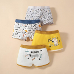 4 tk puuvillane bokser poistele Cartoon Kids Box Boxer lastele alusp&uuml;ksid alusp&uuml;ksid 2-12 a. XL 24-30kg