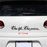 Tri Mishki HZX839# 60*10,4cm One Life One Priora autokleebis Vin&uuml;&uuml;lkleebised Mootorrattatarvikute kleebised