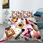 3D digitaalprintimisega voodipesukomplekt Kodu voodipesu kaunistus Magamistoa loomingulise mustriga tekikate ja padjap&uuml;&uuml;r 3/2 t&auml;issuuruses voodipesu DE 100x135cm