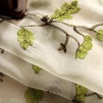 P&otilde;hjamaade lihtne linane t&uuml;llroheline lilleline kardin Moodne maal&auml;hedane magamistuba elutuba pimendav koduakna kaunistus Hook W150cm x H270cm