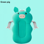 Uus Cartoon Baby Bath vannipadi, kaasaskantav &otilde;hkpadjaga voodi/riiul libisemiskindel vannimatt Cartoon turvalisus vanniistme tugipadi helesinine v&auml;rv