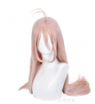 85CM Naiste Heleroosa Pikk Parukas Cosplay Danganronpa V3 Iruma Miu Kost&uuml;&uuml;m Dangan Ronpa Kuumuskindel S&uuml;nteetiline Juus Peop&auml;rgad 82-85CM roosa