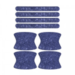 8 TK Universaalne auto ukse k&auml;epideme kleebis Hoiatus Teemant Auto Strip S&otilde;iduohutus Bling Autotarvikud T&uuml;drukutele must