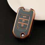 2 3 nupuga TPU autov&otilde;tme &uuml;mbrise korpuse kaane pult Honda Civic HRV CRV XRV CR-V Crider Odyssey Pilot Fit Accord v&otilde;tmehoidja kaitse tarvikud 2 Button Key Case valge