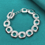 925 h&otilde;bedane &uuml;mmargune s&otilde;rmus v&otilde;lukett k&auml;ev&otilde;ru moeehted 20cm