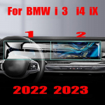 Tempered Glass Protective Film For BMW i3 i4 ix 2022 2023 Car GPS Navigation center screen Auto Interior Accessories