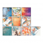 10 tk seinakleebis veekindel, j&auml;&auml;kideta PVC abstraktse mustriga seinamaali kleebis majapidamistarbed 20cm