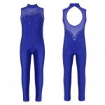 T&uuml;drukute One Piece Dance Unitard Team Basic trikoo, varrukateta v&otilde;imlemiskost&uuml;&uuml;mid 9-10 Years