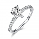 Moodne pirnil&otilde;ikeline 5 * 8mm Vvs1 D v&auml;rvi t&otilde;eline moissanite teemant 925 sterling h&otilde;be s&otilde;rmused kihlusaastap&auml;eva ehted 9