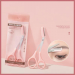 Meigik&auml;&auml;rid roostevabast terasest kulmude trimmer kamm ripsmete juuste manik&uuml;&uuml;r silma kosmeetika t&ouml;&ouml;riist roosa