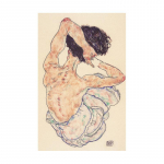 Egon Schiele keha v&auml;rvi piiritlemine visand Figuuriplakat Kodukaunistus Kunst L&otilde;uend Maalimine Modulaarsed seinapildid elutuppa 20x30cm