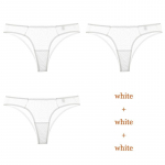 CINOON 3tk/partii Uued alusp&uuml;ksid Naiste pitspesu Seksikad madala v&ouml;&ouml;kohaga stringid, l&auml;bipaistvad &otilde;&otilde;nsad p&uuml;ksid, soliidne pehme naistepesu S