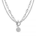 Retro &otilde;rn punk stiilis geomeetriline avatari kett ripats m&uuml;ndi kaelakee naiste punk kaelakee rangluu kett Ehted