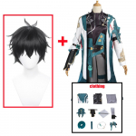 M&auml;ng Honkai Star Rail Dan Heng Cosplay Kost&uuml;&uuml;m &Uuml;likonnad &Uuml;htlase Komplekt R&otilde;ivastus Tarvikud Halloween J&otilde;ulupidu R&otilde;ivad L-(Full set+wig)