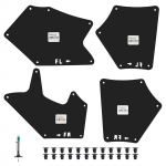 Toyota Tundra Sequoia 2007 jaoks - porilappide pritsmekaitsed poritiibade vooderdised kilp p&otilde;lle tihend rehvi turvise s&uuml;gavuse m&otilde;&otilde;tur pidur 5pcs With Clips