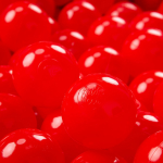 KiddyMoon 50 Balls 7cm/2.75in pehmest plastikust m&auml;ngupallid lastele v&auml;rvilised sertifitseeritud made in eu, punane 50 Balls/7cm-2.75in