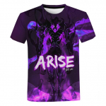Anime Soolo tasandus T-s&auml;rk Meeste Naiste suvemood 3D-prindiga T-s&auml;rk vabaaja Harajuku stiilis T-s&auml;rk T&auml;navar&otilde;ivad Suured topid XL