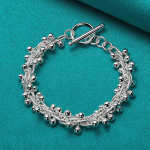 925 h&otilde;bedane viinamarjahelmestega k&auml;ev&otilde;ru naistele pulmapeo moeehted 20cm