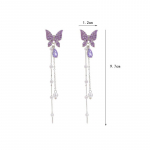 1 paar pikka kristallist tutiga liblikas rippuvaid k&otilde;rvar&otilde;ngaid naistele rippuvad k&otilde;rvar&otilde;ngad, ehted, moe imitatsiooniga p&auml;rlid, l&auml;ikivad, v&otilde;luvad, rippuvad k&otilde;rvar&otilde;ngad Brincos