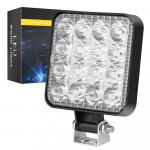 12 V veekindel LED t&ouml;&ouml;valgusti ruudukujuline kohtvalgusti 48 W t&ouml;&ouml;tule esituli maasturi veoauto maastikul &ouml;&ouml;s&otilde;iduvalgusti 10pcs valge