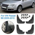 4 tk auto porilappide v&auml;lisosad VW Passat B6 2005-2010 jaoks eesmise tagumise poritiiva pritsmekaitsed black