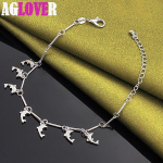 925 Sterling Silver 7 Dolphin Ripats K&auml;ev&otilde;ru Ehted 20cm