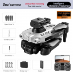 Lu200 RC droon 8K Professinal 4K kolme kaameraga lainurga optilise voo lokaliseerimisega 360&deg; takistuste v&auml;ltimise nelikkopter Dual camera-1 Battery h&otilde;be