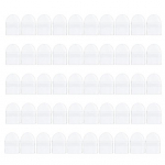 50 tk suveniirm&uuml;ntide hoiukott, l&auml;bipaistev veekindel tolmukindel PVC poolringikujuline klapikollektsiooni medali ehete hoidja varruka kaitsekott