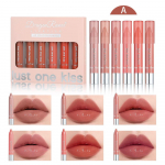 Niisutav huulepulk Crayon Lipstick Pen Combination Lip Liner Pen Solid huulel&auml;ige 6 komplekt A-6PCS