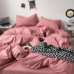 Pestud puuvillane neljaosaline &uuml;hev&auml;rviline paksendatud hele luksuslik harjatud kolmeosaline voodilina ja tekikate 1m bed sheet 3pcs