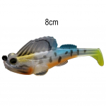 Bassip&uuml;&uuml;gi landid Bluegill Swimbait Fin Guarded Hook E14g/8cm