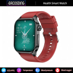 SACOSDING AMOLED Smart Watch EKG Verer&otilde;hk Vere Hapnik Kehatemperatuur HRV Tervise Monitor SOS Bluetooth Call Nutikell Men