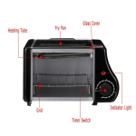 220W 220V minimultifunktsionaalne ahi Kodumajapidamises kasutatav elektriahi Ajastus K&uuml;psetamine Kuivatatud puuviljad Grill-Leib Pitsak&uuml;psetus K&ouml;&ouml;gimasin gray