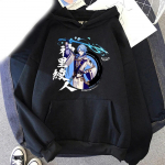 Animem&auml;ng Kamisato Ayato Hoodies Genshin Impact Graphic Print Unisex Naiste Hoodie T&auml;navar&otilde;ivad Pusad Pullovers Unisex r&otilde;ivad 2XL