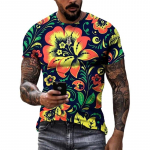 Mood Uus Retro rahvuslikus stiilis graafilised t-s&auml;rgid Summer Trend Meeste vabaaja t&auml;navar&otilde;ivad Personaalne harajuku print O-kaelusega T-s&auml;rgid Topid XXS